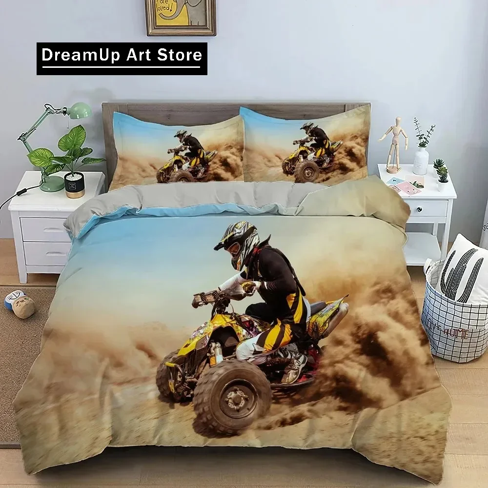 

Motocross Off-road Race Motorcycle Dirt Bike Rider Bedding Set Boys Girls Twin Queen King Size Duvet Cover Bed boys Adult