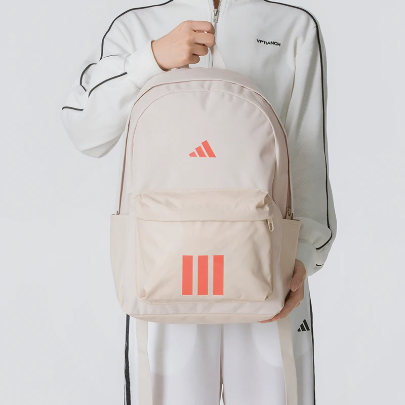Adidas Sportswear Large-Capacity Practical Everyday Versatile Travel Portable Fabric Backpack Unisex Couple Style Le5952