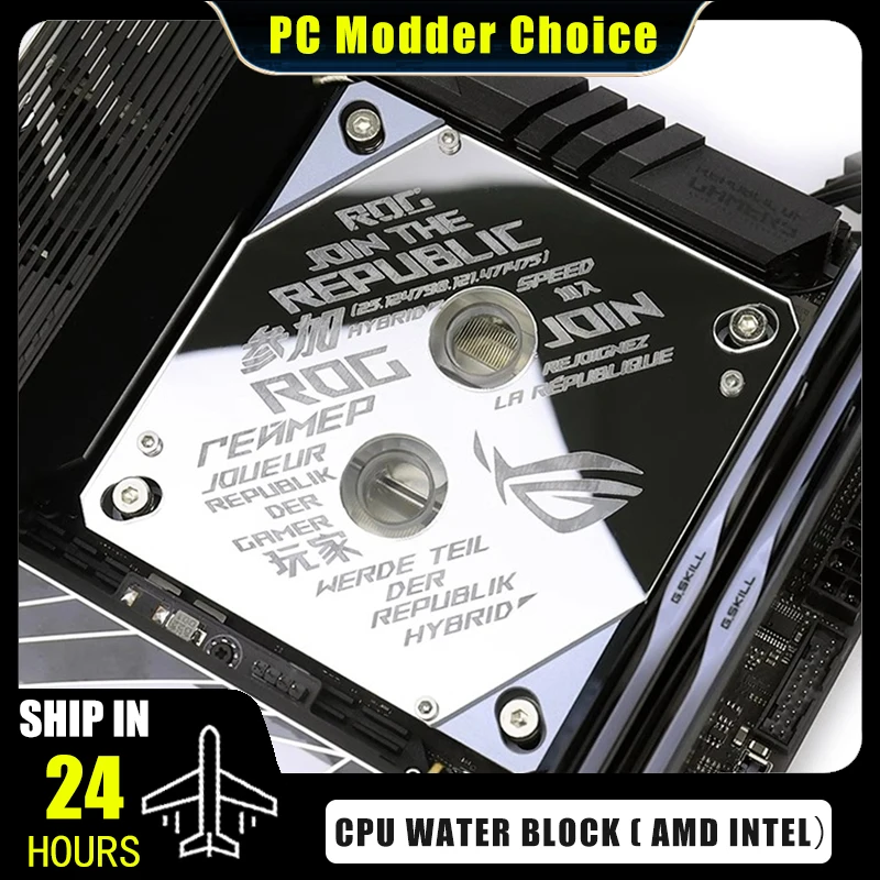 Blokk wodny CPU Mirror 1700 Surface ROG 5V MB RGB SYNC Watercooler LGA1700 AM4 AM5 Platforma Dostępna Konfiguracja