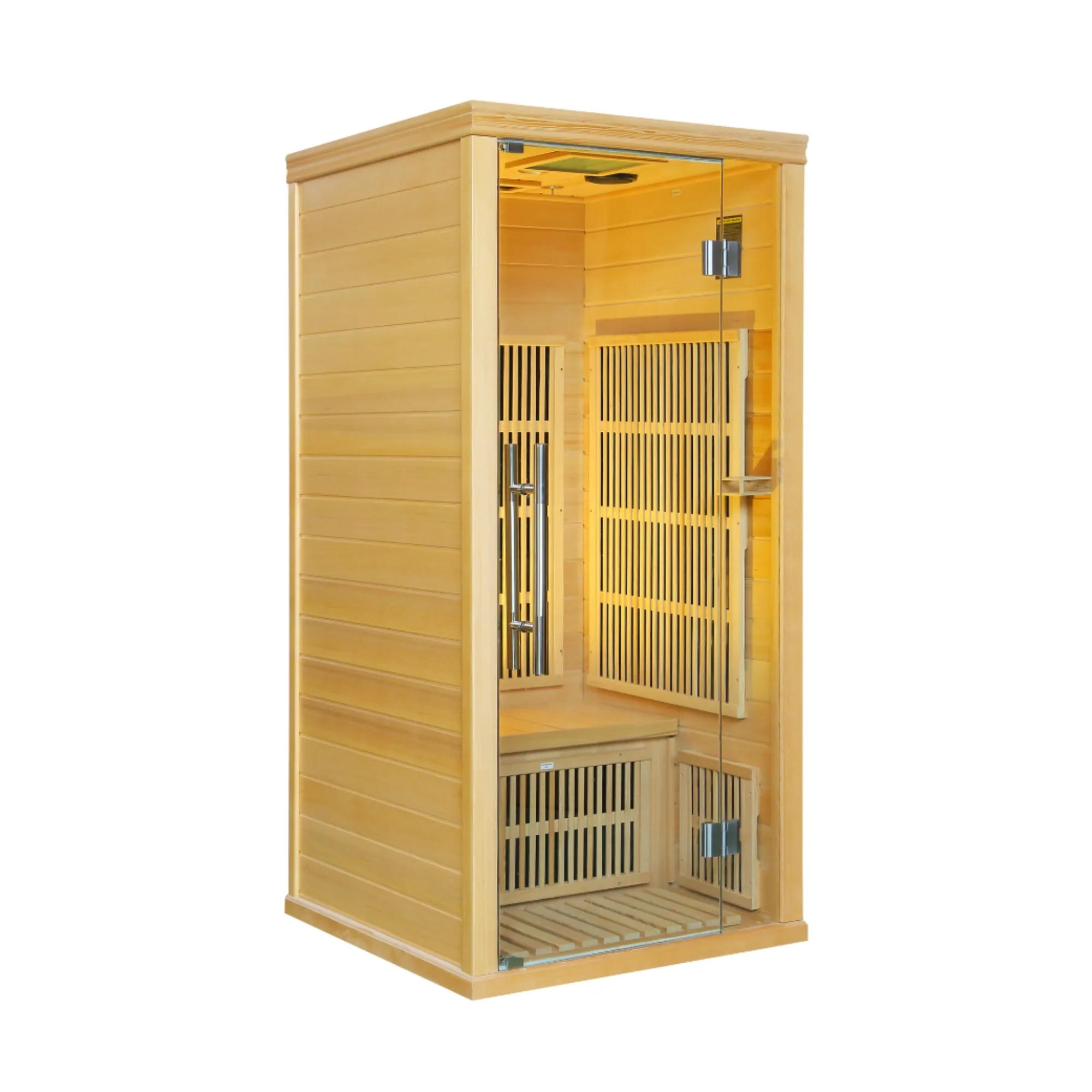 Light Weight Hemlock Wood Indoor Sauna Stove with Carbon Fiber Far Infrared Sauna Stove Dry Steam Household Spa Salon Daily Use