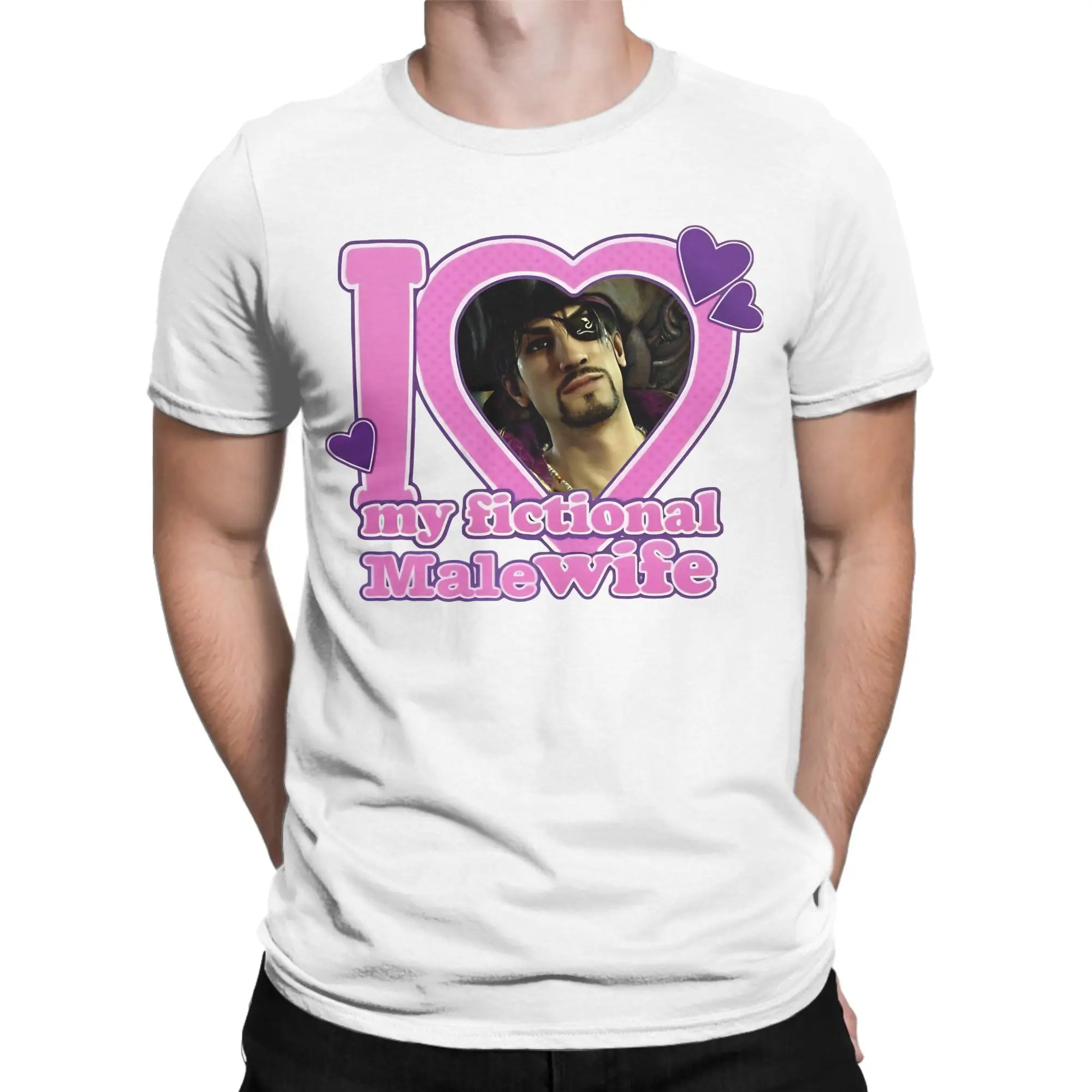 Novelty I Love Goro Majima T-Shirts Men Women Pure Cotton T Shirt Like a Dragon Yakuza Game Tee Shirt Plus Size Clothes