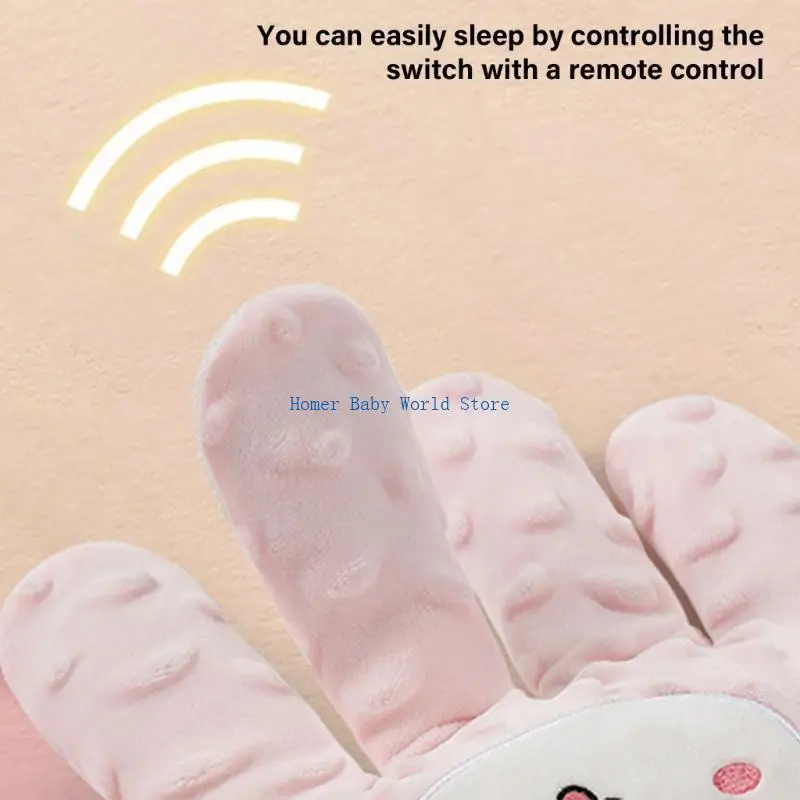 B2QD وسادة عادم أطفال جميلة تهدئ القلق وتريح اليد مع جهاز تحكم عن بعد #5