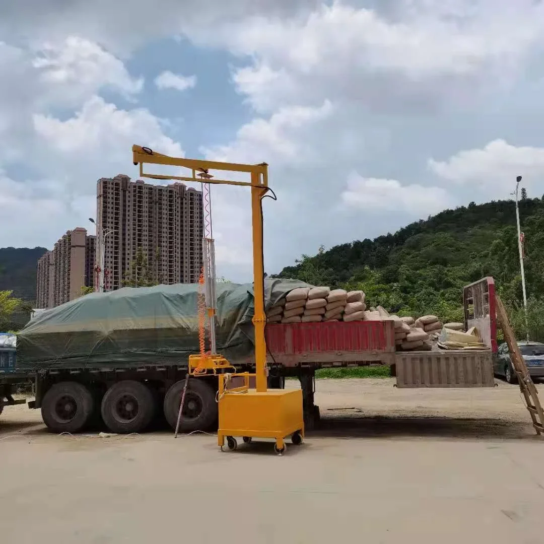 Mobile Chemical Fertilizer Bag Easy Palletizing Balance Crane Arm Lifter Manipulator