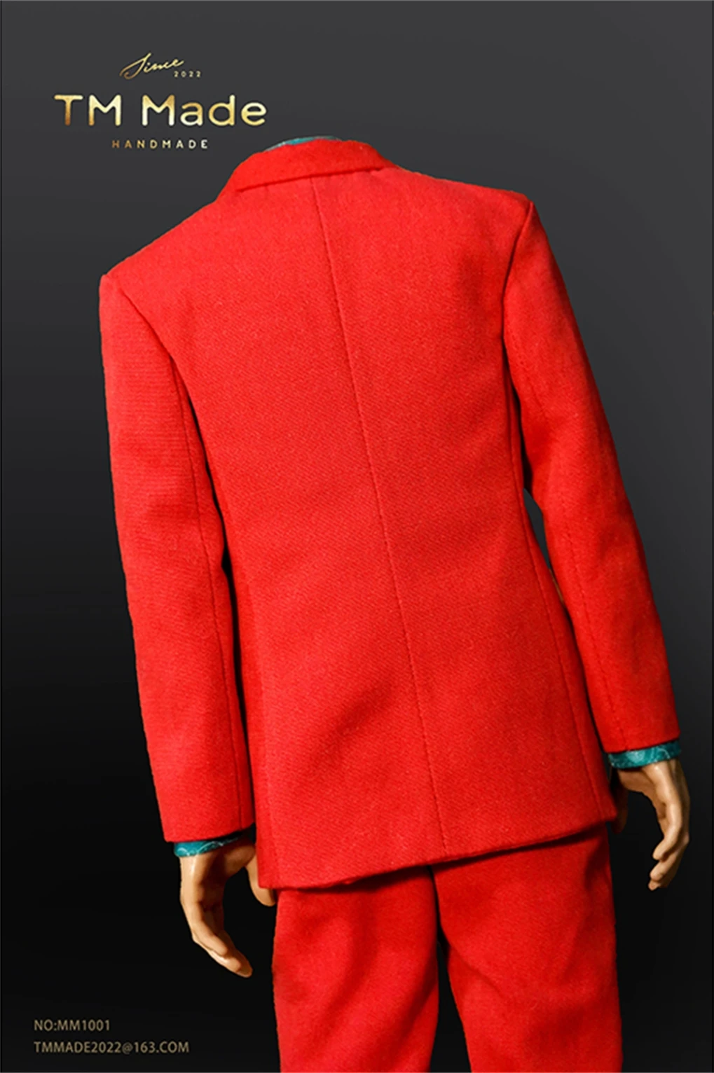 TM Made NO:MM1001 1/6 The Male Clown Red Suit Clothes Fit for 12inches Standard Muscle Action Figure Body