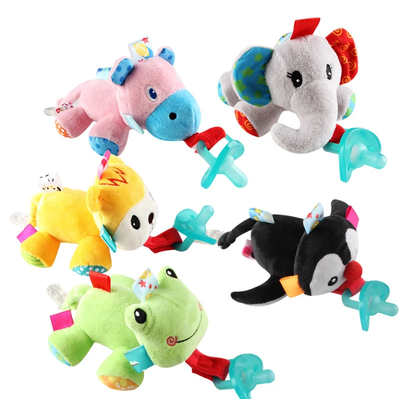 Baby Accessories Newborn Pacifier Pacifier Plush Toy Cute Toddler Children Cartoon Fake Nipples Silicone Pacifier Sleep Pacifier