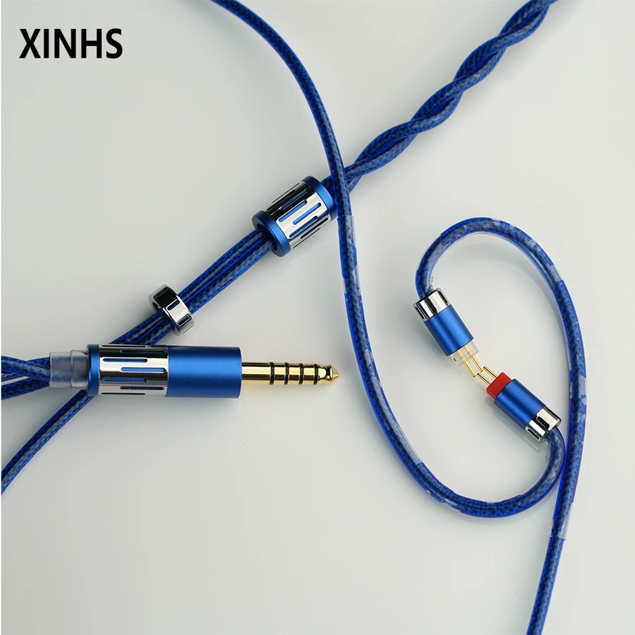 XINHS XH122 | 2-adriges Hi-Res HiFi-Upgrade-Kabel | Koaxial Dual-Layer Shielded 7NOCC – Detail 2
