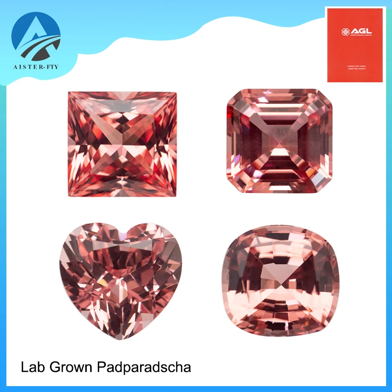 

Выращен в лаборатории Padparadscha Fire Lotus Цвет Квадратная подушка VVS1 Подвески Бусины Diy Материал для изготовления ювелирных изделий Выбор Сертификат AGL