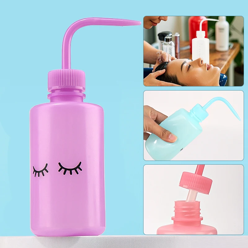 1 stücke 250 ml Wimpern Reinigung Flasche Lash Verlängerung Waschen Flaschen Wasser Squeeze Dropper Lash Shampoo Gebogene Auslauf Topf make-up-Tool – Detail 6