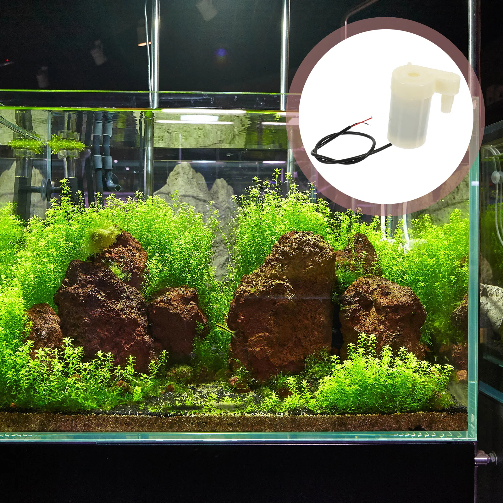 

USB 1 Meter Cable Submersible Pump Micro Aquarium Fountain Water Pump Dc Motor Circulate Aerate Fish Turtle