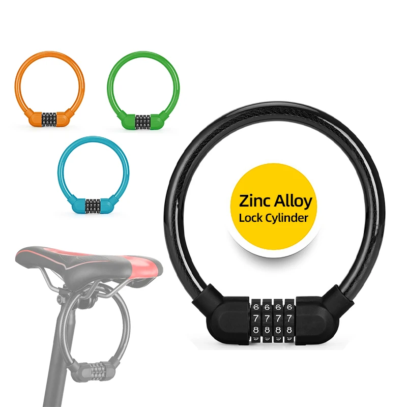 

Kids 40cm 60cm Scooter Mimi Bicycle 4 Digit Code Steel Combination Bike Cable Lock