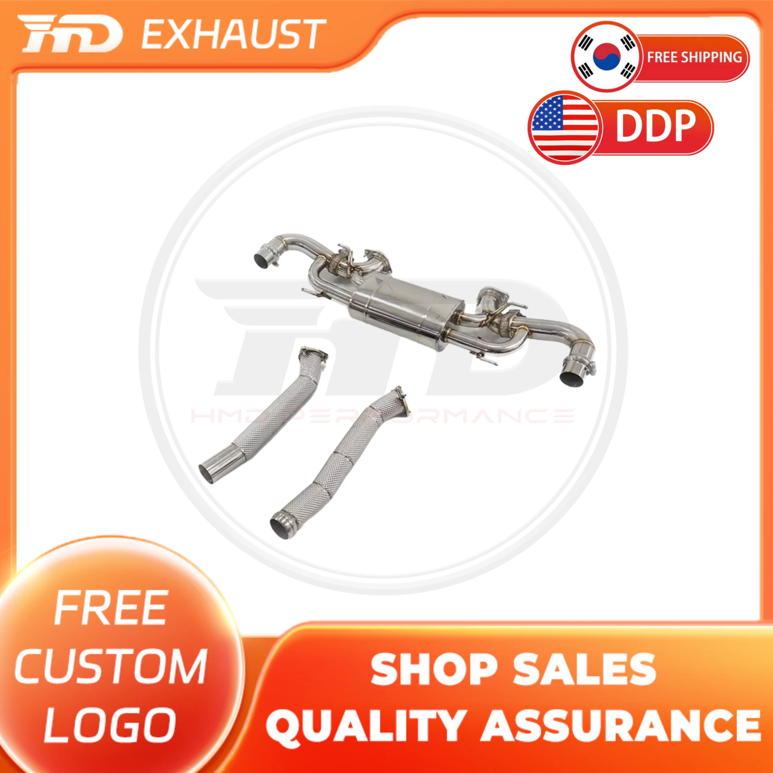 

HMD Stainless Steel Exhaust System Performance Catback Exhuast for Aston Martin DB11 V8 4.0T Valve Muffler