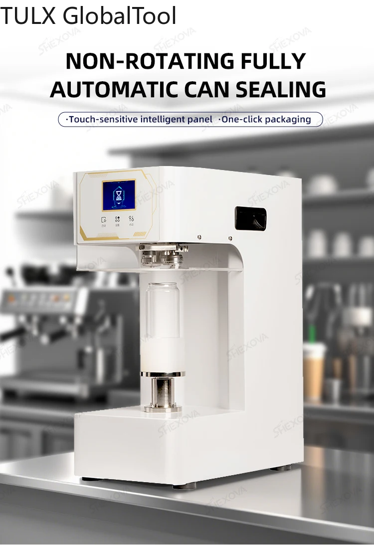 

TULX Full-Automatic High Speed Counting Can Sealing Machines Cup Packaging Machine Bottle Sealer for Aluminum Lid in Beverage Sh