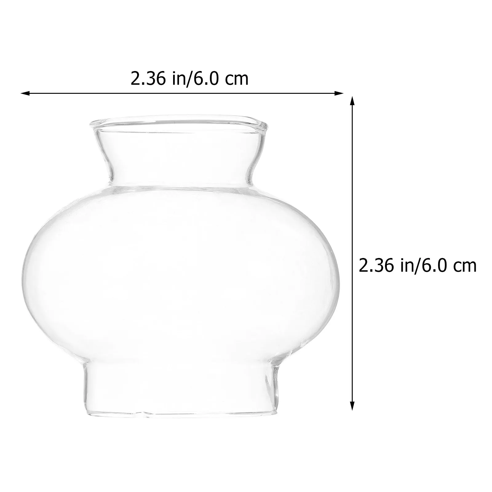 Small Glass Oil Lamp Cover Clear Windproof Decorative Lamp Cover Transparent DIY Temple Lampshade Temple Supply