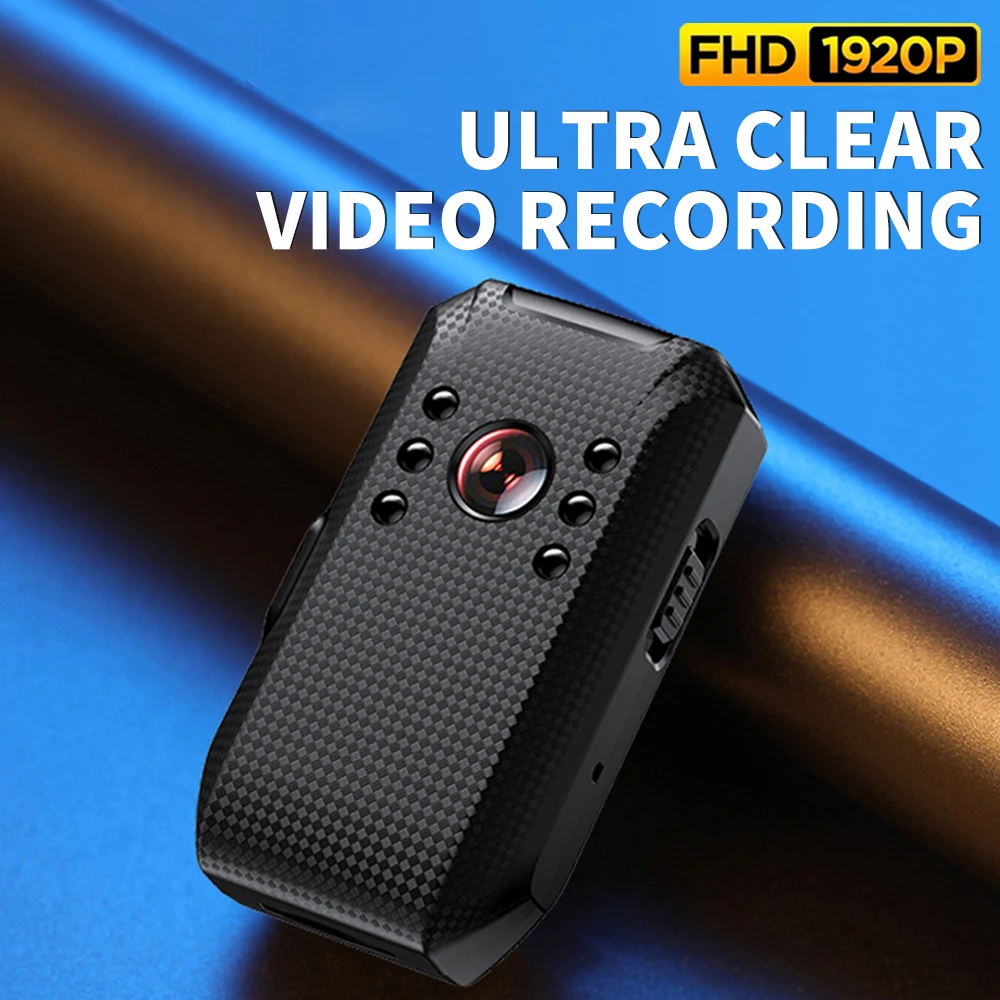 HD 1920P Mini Camera Wearable Body Cam Digital Small Sport DV Back Clip Micro Camcorder Video Recorder Support Max 256G