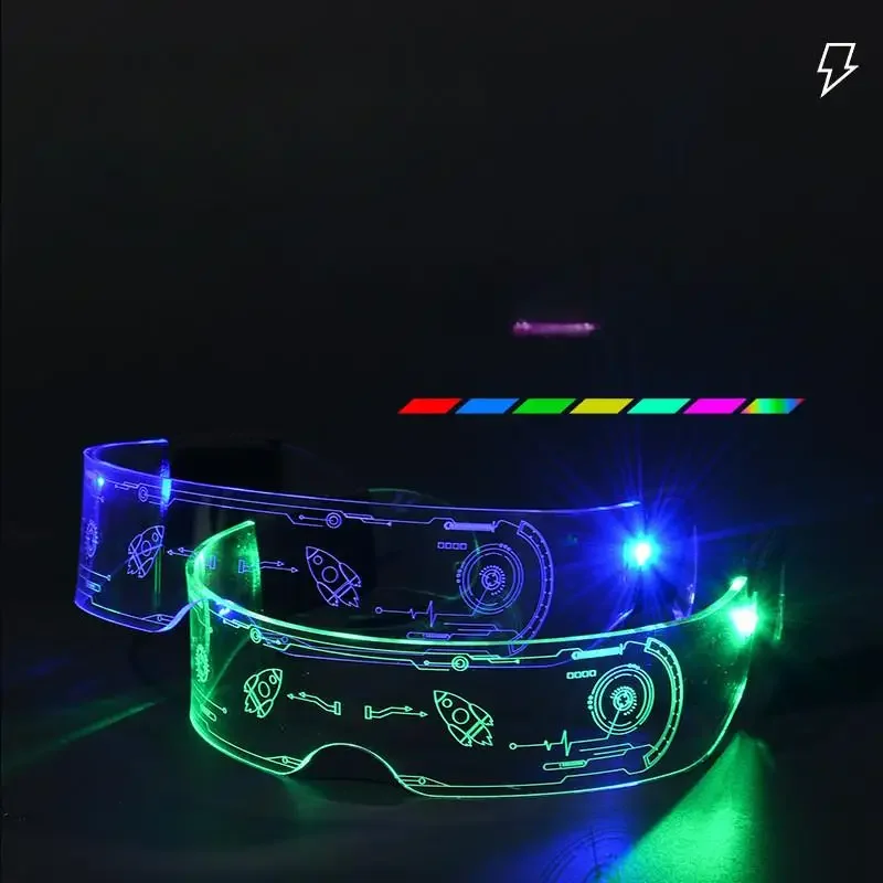 LED Luminous Glasses Sparkling Glasses Party for Labubu Doll Toy Decoration #466116