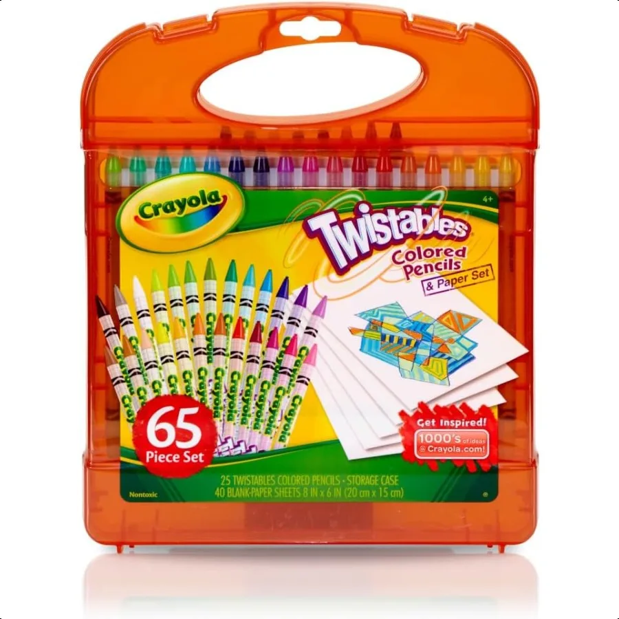 

Twistables Colored Pencils Set 65ct Drawing Kit Portable Art Case Colored Pencils Coloring plies Gifts