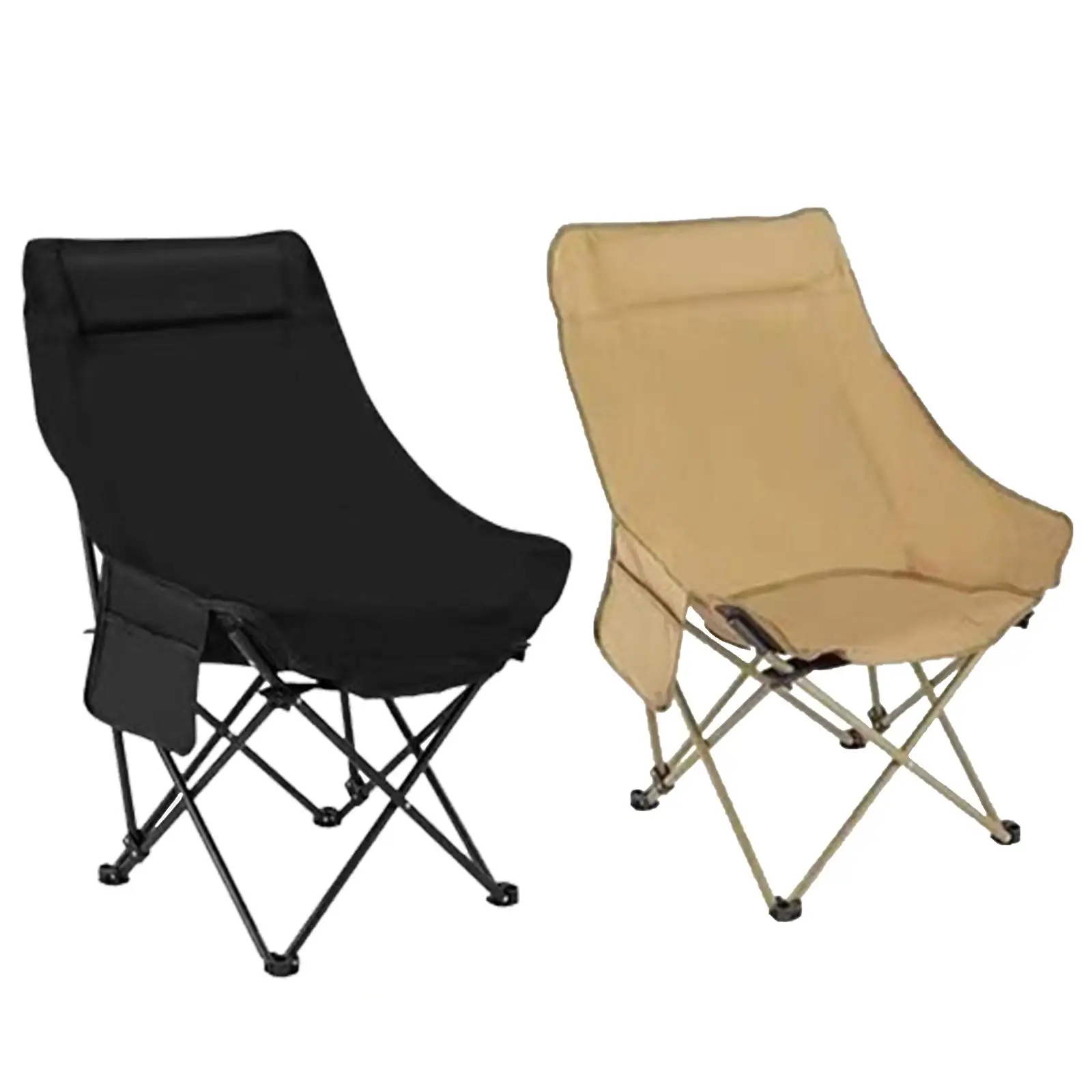 Folding Chair Scratch Resistant with Handle Seat for Hiking Garden Household