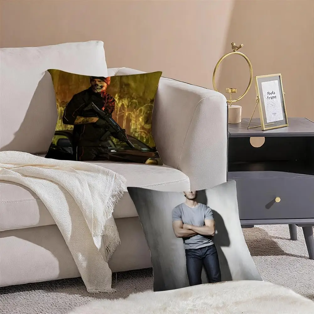 T-Taylor Kitsch Cushion Cover Throw Pillow Cover Hidden Button Durable Polyester Chair Cushion