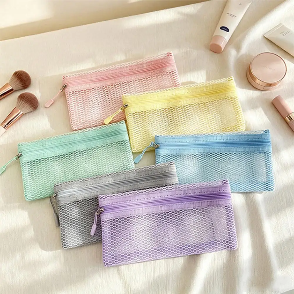 Travel Portable Tote Bag Mesh Shower Bags Multifunctional Makeup Pouch Toiletry Swimming Storage Bag Outdoor Sport Gym Pack