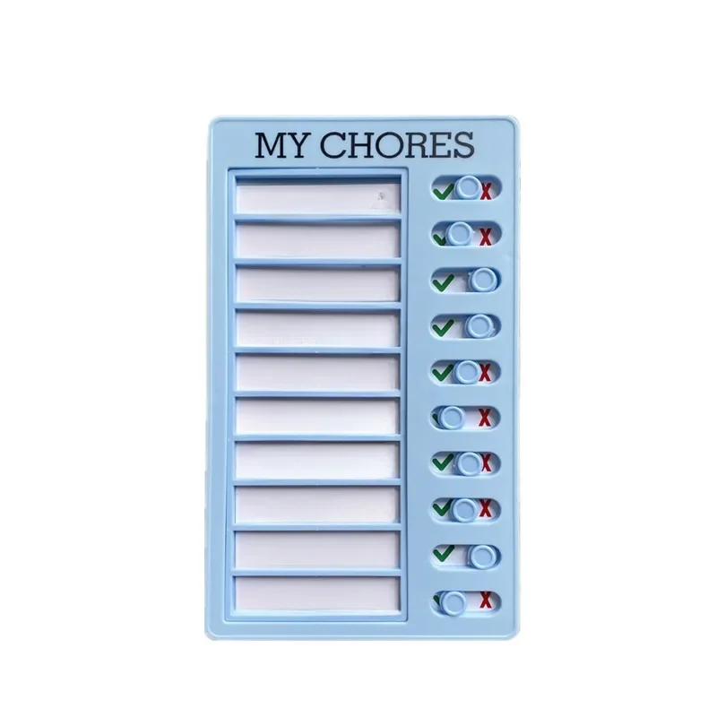 New Reusable To Do List Planner Daily Memo Board Adjustable Check List Board Plastic My Chore Chart Kid Self-discipline Card