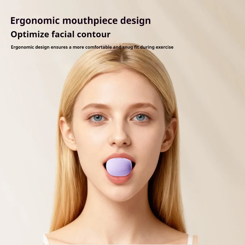 1pc Silicone Jaw Trainer 30-70LB Masseter Ball Face Muscle Exerciser Jawline Shaper Double Chin Reducer Facial Toner Slimming image 3