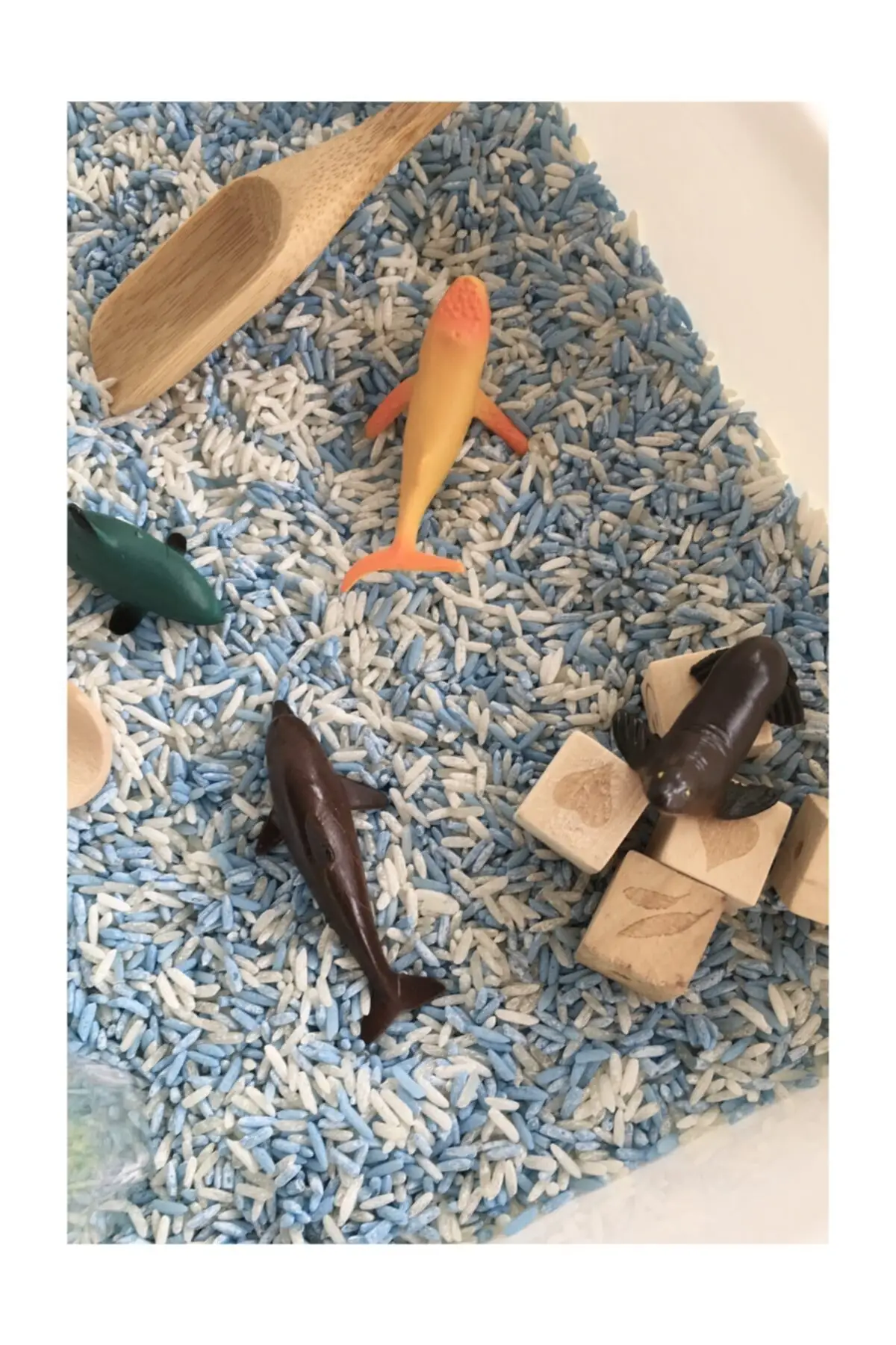 Set Permainan Sensorik Bertema Tiang-Mainan Montessori