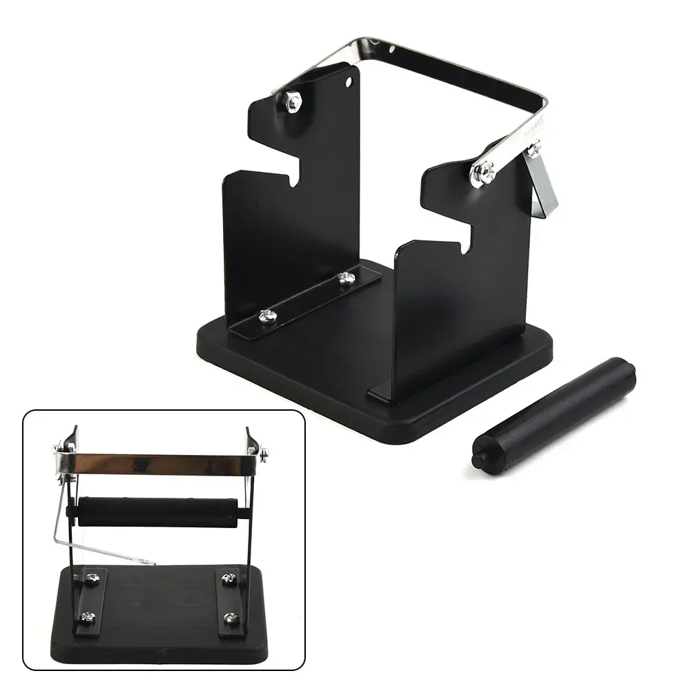 Welding Frame Cast Iron Alloy Soldering Iron Stand Thick Solder Spool Wire Holder Metal Tin Wire Hold Base Heat Resistant Coil