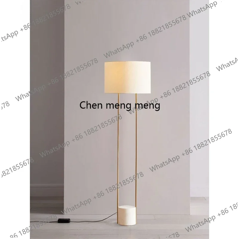 

Современный простой напольный светильник F181 для гостиной, спальни, клуба, с мраморным основанием и итальянским тканевым абажуром.