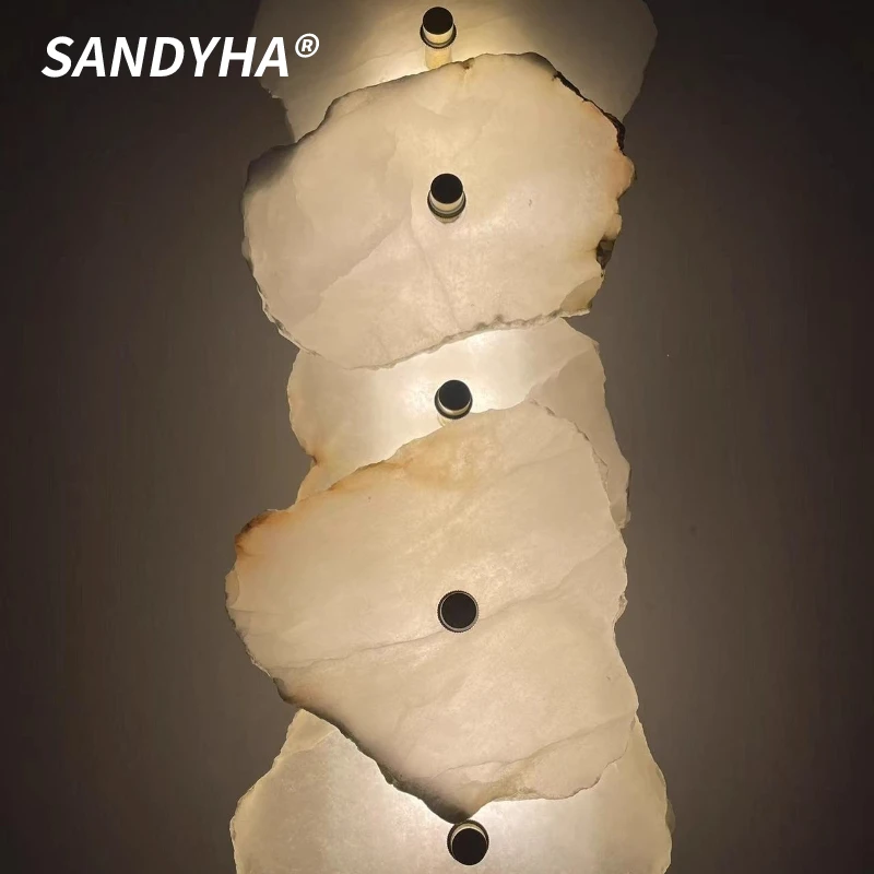 

SANDYHA минималистичный настенный светильник с мрамором, прикроватный светильник, современный домашний декор, светодиодный светильник для спальни, гостиной, коридора