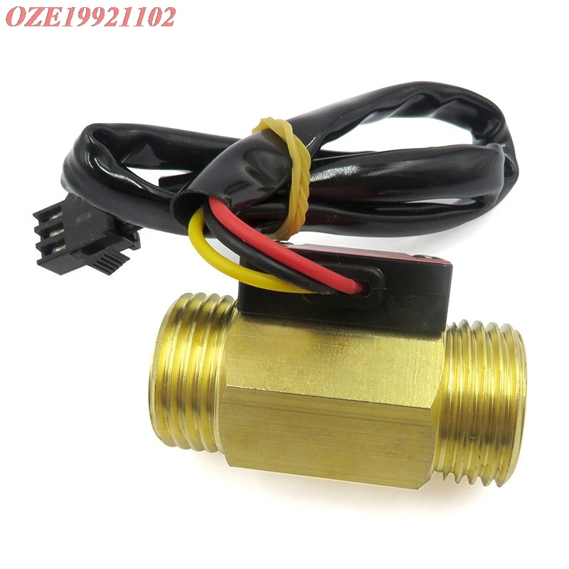 1PC Water Flow Sensor G1/2 Male Thread Flow Switch Turbine Meter For water heater / water dispenser DC5～15V 1.75MPa pressure