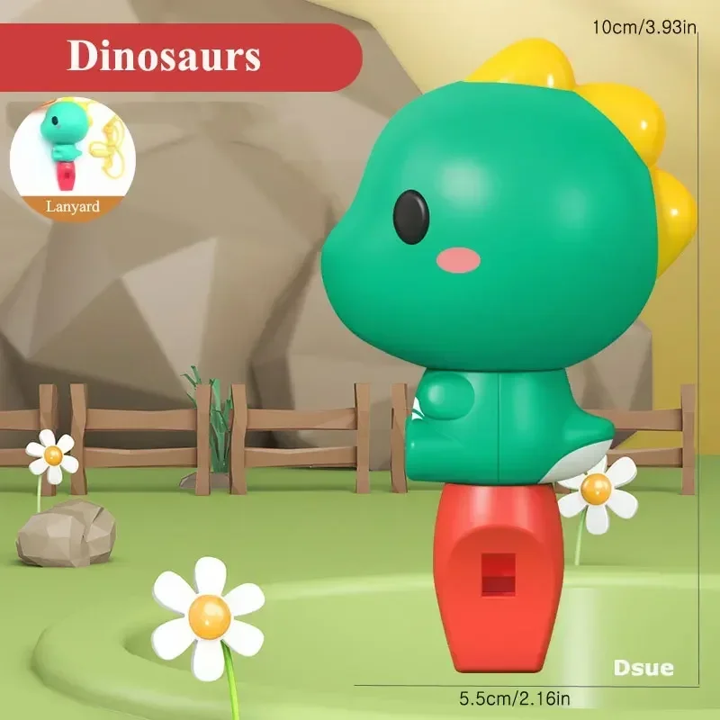 かわいい動物ウサギの笛恐竜/犬の笛を吹く子供のための早期学習楽器のおもちゃ幼児用 1-3 ギフト