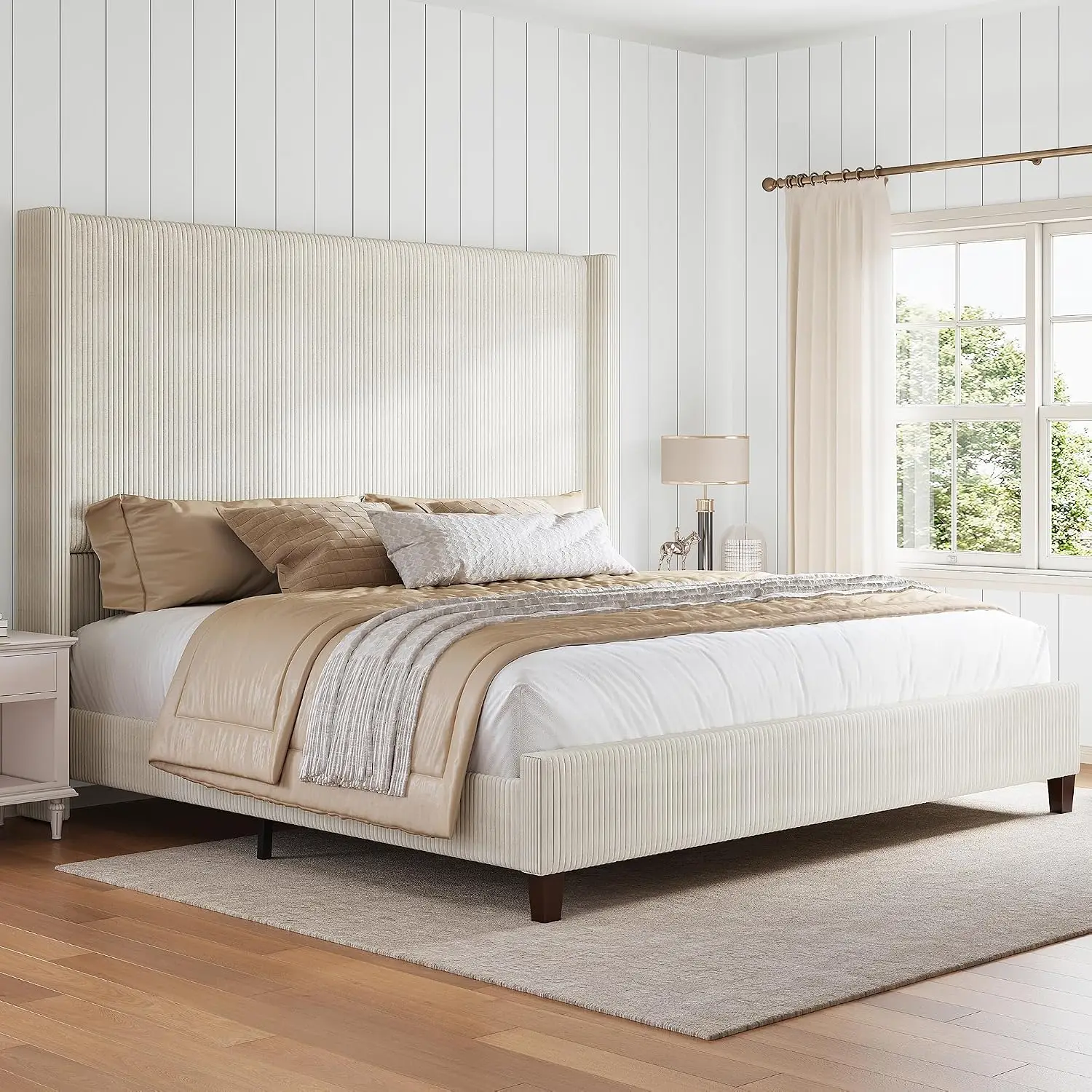 Upholstered King Bed Frame 61