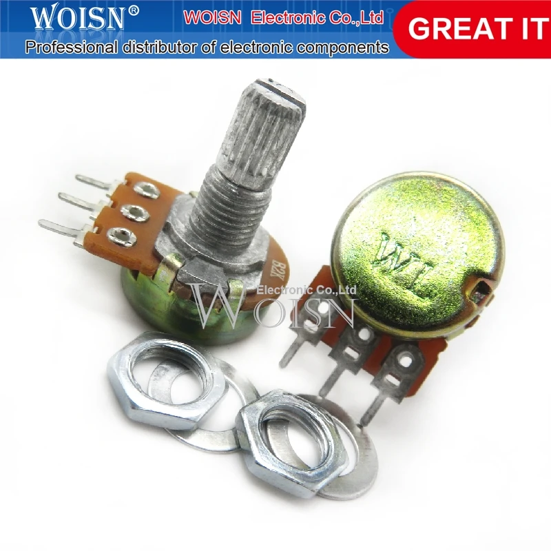 10PCS 3 feet|WH148 B2K single potentiometer 15MM