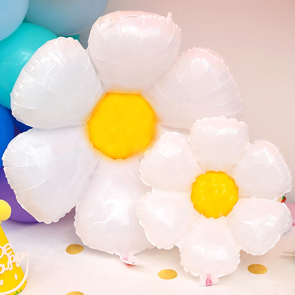 Little Daisy Aluminum Balloon Decor Flower Party Children's Birthday Christmas Wedding Baby Shower Ornament Daisy Airballoon