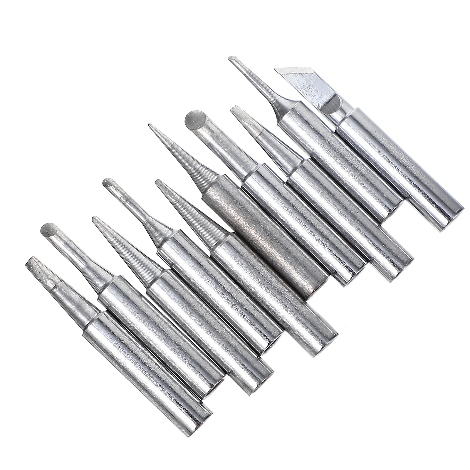 1Set Durable Replacement Soldering Tip Copper Multipurpose Welding Tips Kit for Electronic Repair Soldering Station Tools