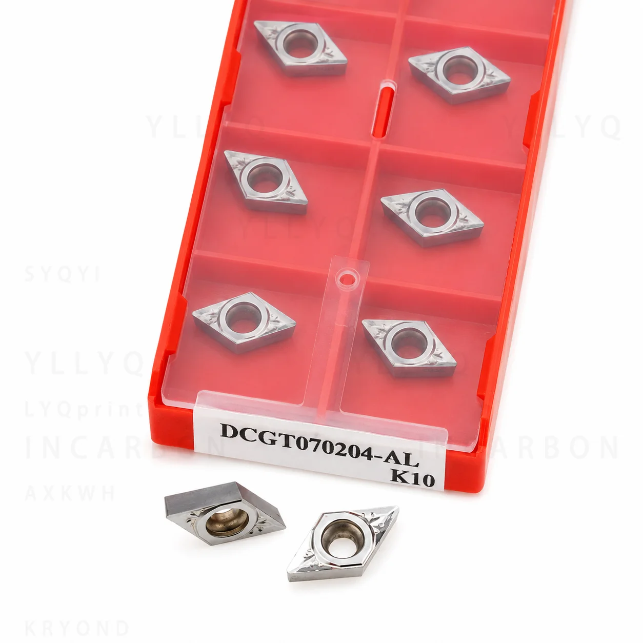 

10PCS DCGT070202 DCGT070204 DCGT070208 AL K10 DCGT11T302 DCGT11T304 DCGT11T308 CNC Lathe Turning Inserts Tools For Aluminum