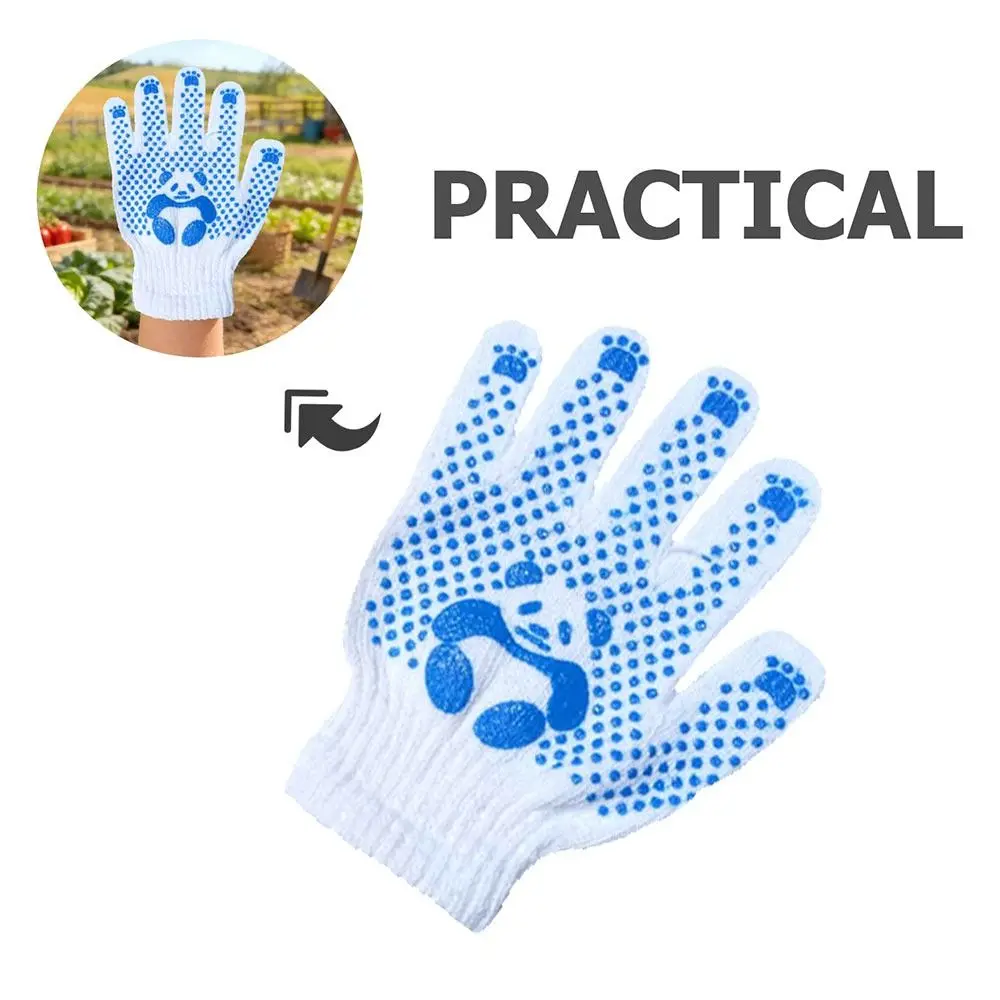 1/2/4Pairs Polyester Cotton Gardening Gloves Animal Pattern Anti Skid Children Work Gloves Breathable No Odor