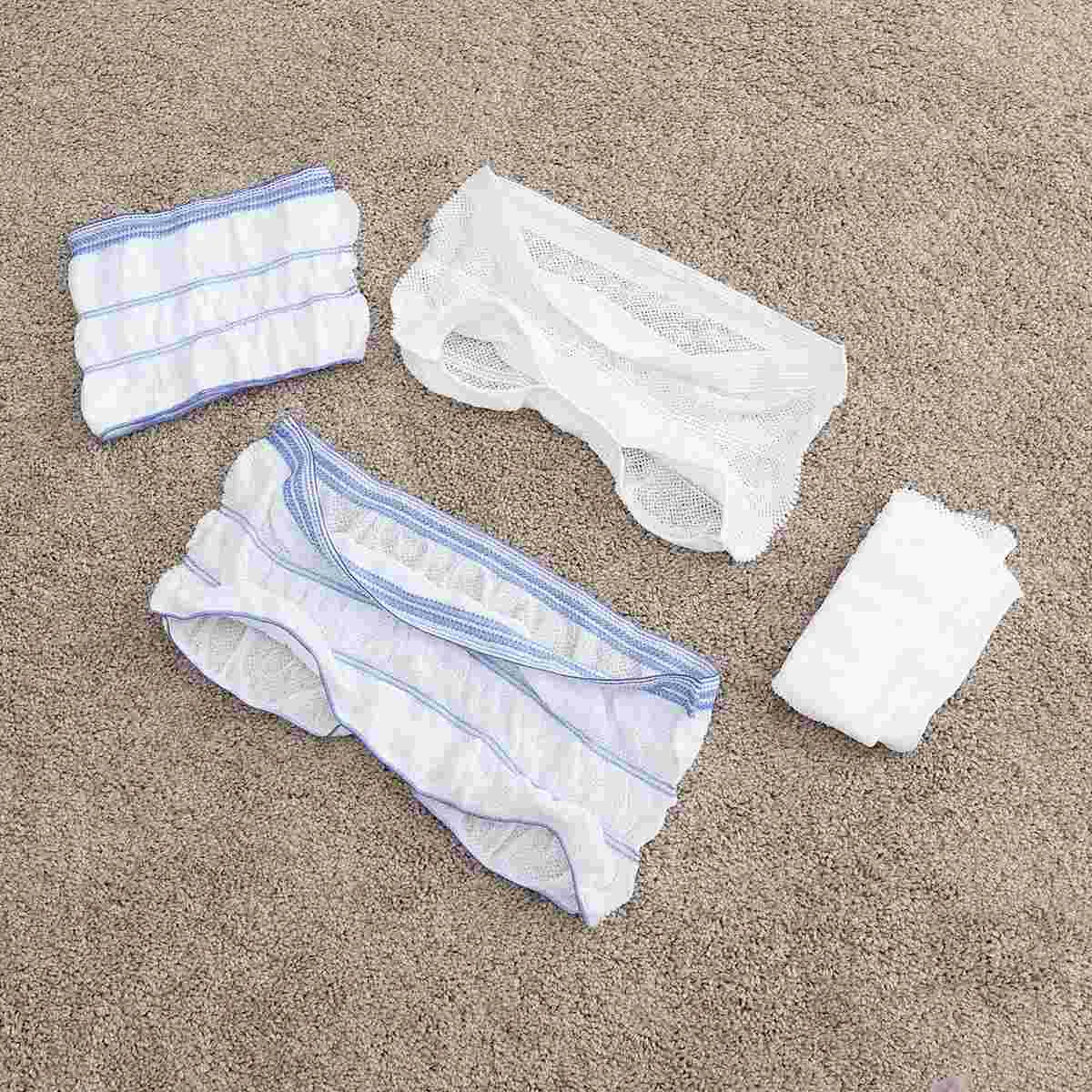 4 Pcs “Elderly Diapers Packs Urinary Incontinence Woman Panties Women Disposable Mesh Pants Postpartum Elastic Shorts of