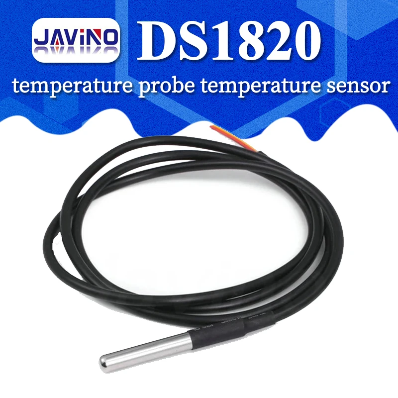 DS18b20 temperature probe temperature sensor 1M 2M 3M DS1820 Stainless steel package Waterproof 18B20 100cm/200cm/300cm