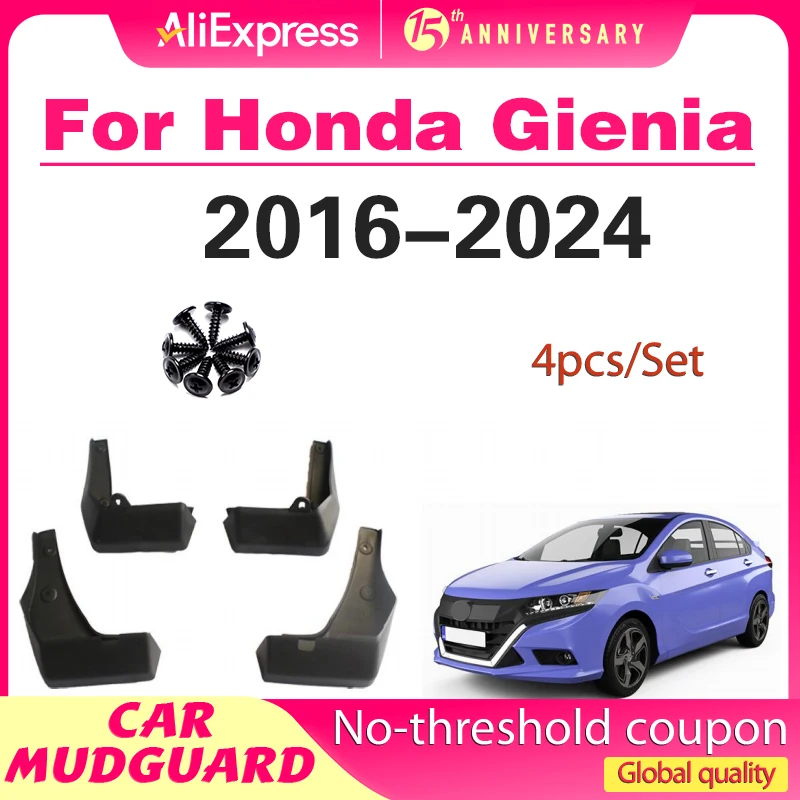 

For Honda Gienia 2016-2024 2017 2018 2019 2020 2021 2022 2023 Fender Mudguard Mud Flaps Guard Splash Flap Mudguards Car