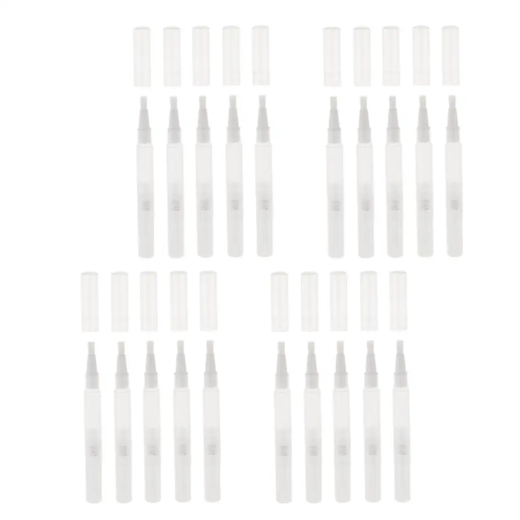 Cosmetische containerbuis, hervulbare doorzichtige plastic twist-pen voor lippenbalsem, etherische olie-nagellak