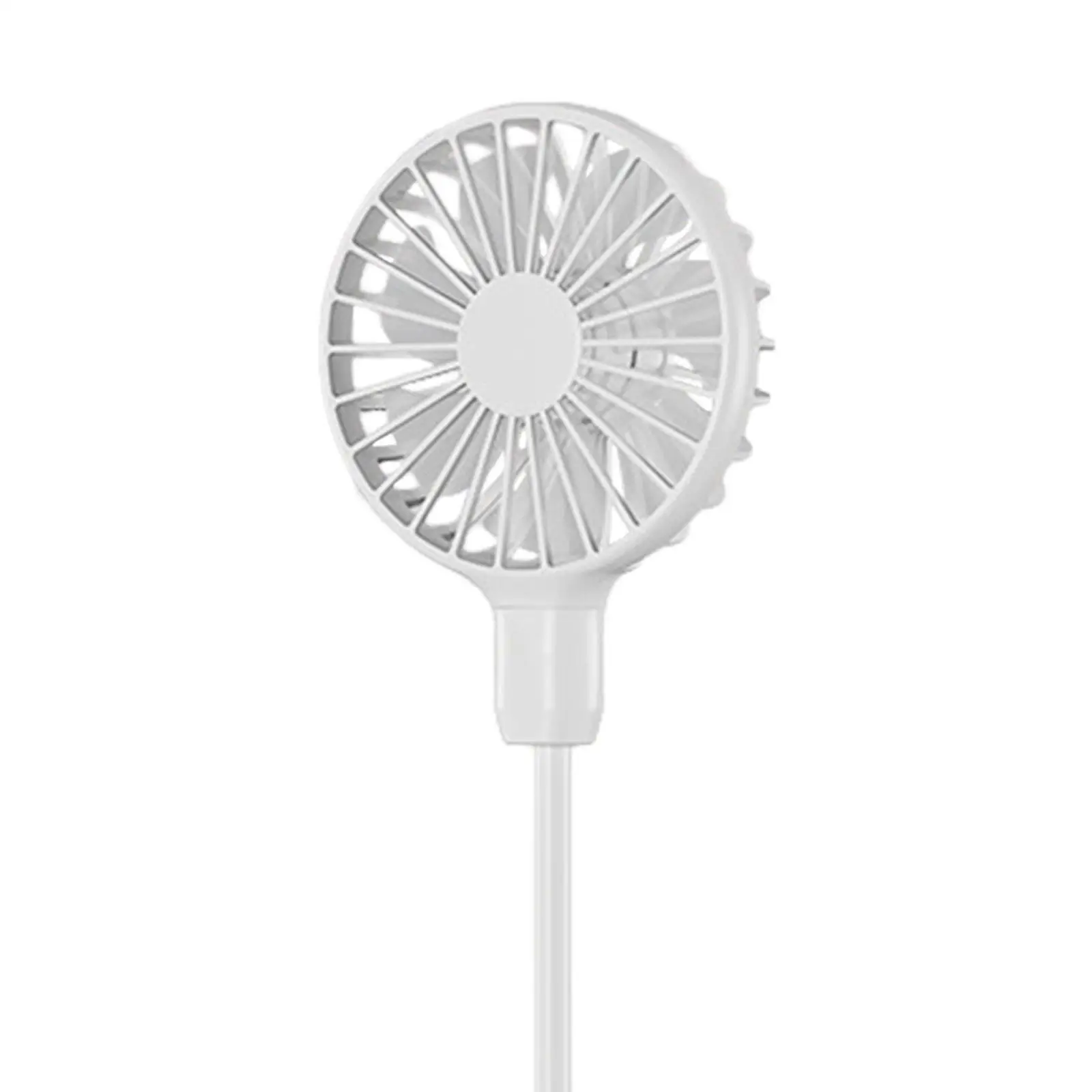 USB Fan Lightweight Plug and Play Hands Free Fan Flexible Neck Low Noise Small Personal Fan for Hiking Office Sport Home Camping