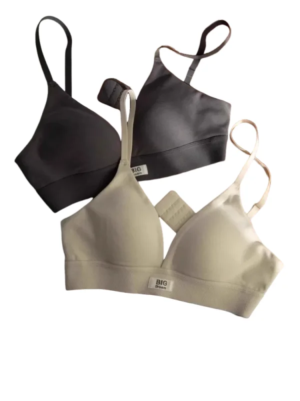 KUCLUT Wholesale French Lady Triangle Cup Lingerie for Women No Underwire Comfort Anti-sag Small Bra Cover No Trace Summer Thin