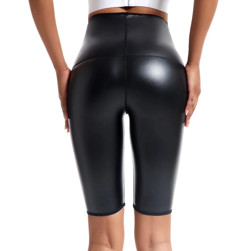 Mulheres formadoras de cintura alta shapers do corpo Shorts feminino mais magro calças de couro, leggings controle barriga, shapewear calcinha, novo