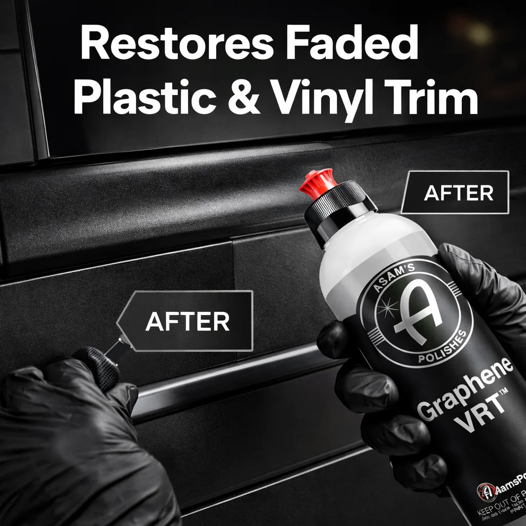 Graphene Tire Shine 16 OZ – Long Lasting VRT Dressing for Tires, Trim & Plastic – Deep Black Gloss & UV Protection