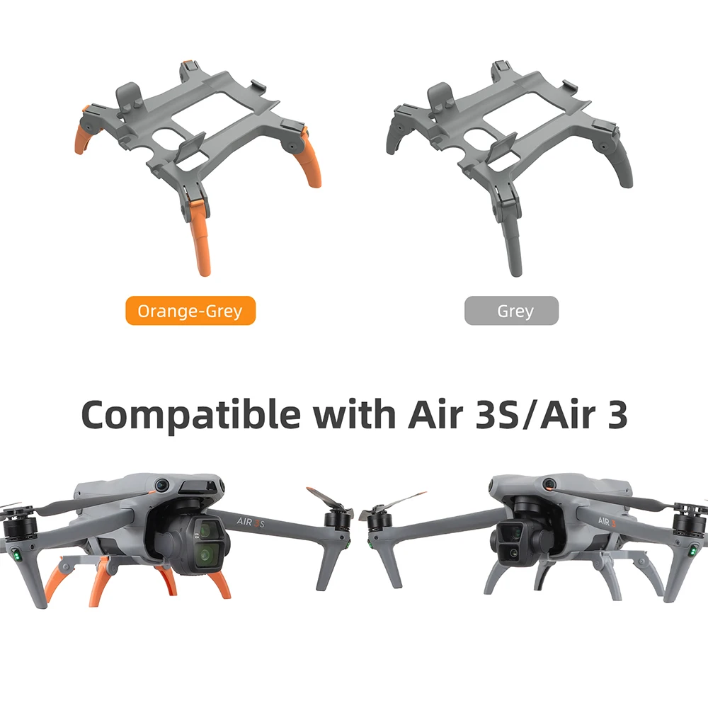 Landing Gear for DJI Air 3S Foldable Highten Extensions Landing Skid Protector Leg Folding for DJI Air 3S Drone Accessories