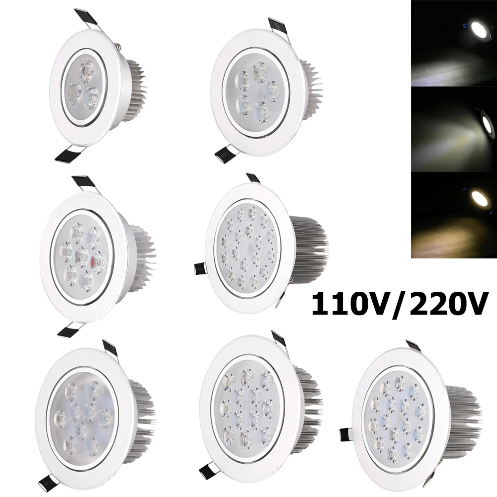 

LED Downlight 5W 7W 9W 12W 18W Lamp Bedroom Bright Spotlight 45°lighting Super Living Room Light Decorative 3w Lights Home Spot