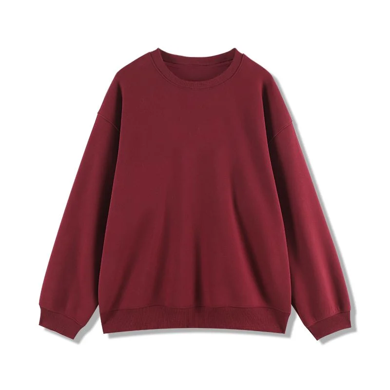 سترة بغطاء للرأس برقبة دائرية بتصميم كسول باللون الأحمر من Ankela للنساء في الخريف والشتاء، ذات قلنسوة كلاسيكية أمريكية #1