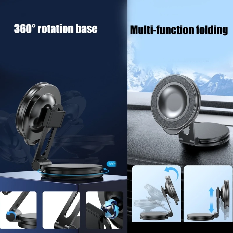 Автомобильное крепление для телефона, складной автомобильный магнитный держатель для телефона, подставка для телефона, приборная