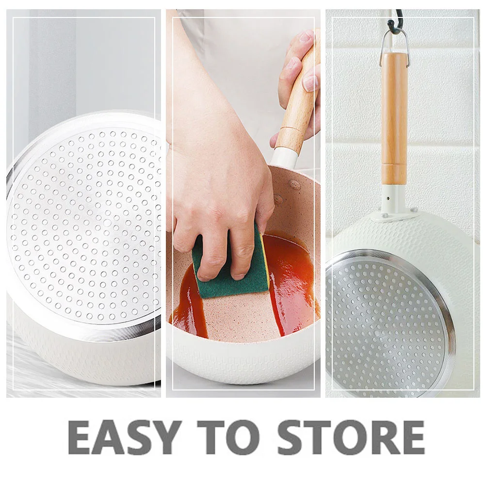 

Nonstick Instant Noodles Pot Milk Saucepan Small Complementary Food Baby Ergonomic Handle Heat Resistant Non Stick Easy Clean